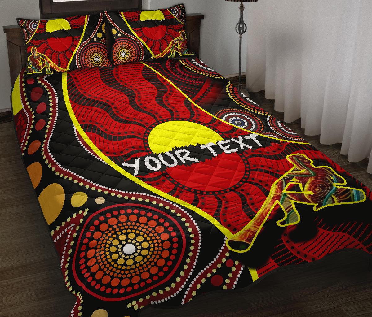 custom-1saustralia-quilt-bed-set-australia-aboriginal-dots-with-didgeridoo