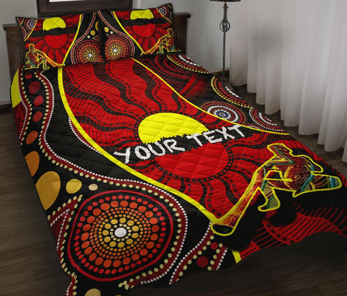 custom-1saustralia-quilt-bed-set-australia-aboriginal-dots-with-didgeridoo