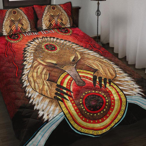 custom-quilt-bed-set-australian-echidna