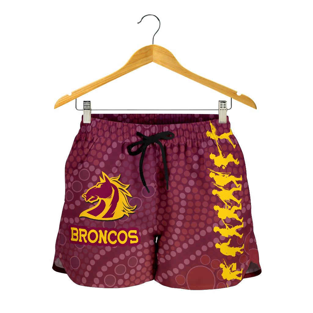Brisbane Broncos Women Shorts Anzac Day Country Style - Vibe Hoodie