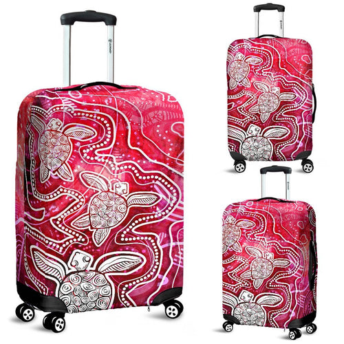 aboriginal-luggage-covers-sea-turtle-with-indigenous-patterns-pink