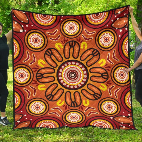 aboriginal-premium-quilt-circle-flowers-patterns-ver01