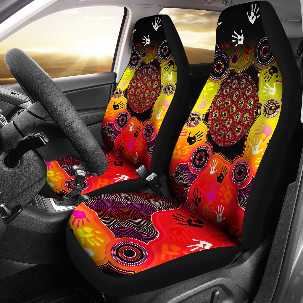 aboriginal-car-seat-covers-indigenous-circle-dot-painting-hand-art