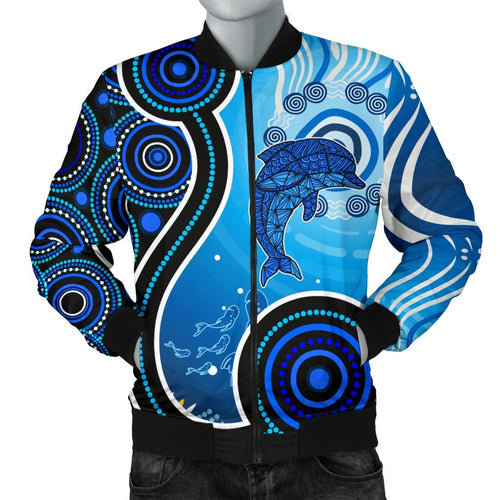 aboriginal-mens-bomber-jacket-dolphin-and-aboriginal-dot-patterns