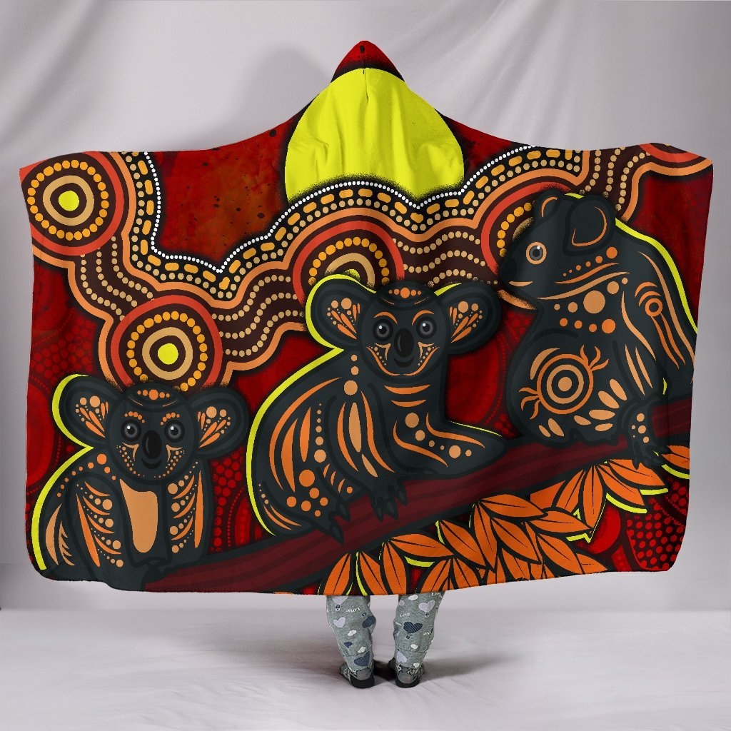 aboriginal-hooded-blanket-australian-indigenous-koala