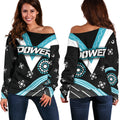 We Are Port Adelaide Women Off Shoulder Sweater Power - Vibe Hoodie