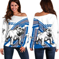 Canterbury-Bankstown Bulldogs Women's Off Shoulder Sweater Simple Style - Vibe Hoodie