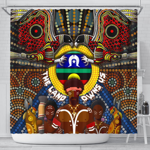 the-land-owns-us-shower-curtain