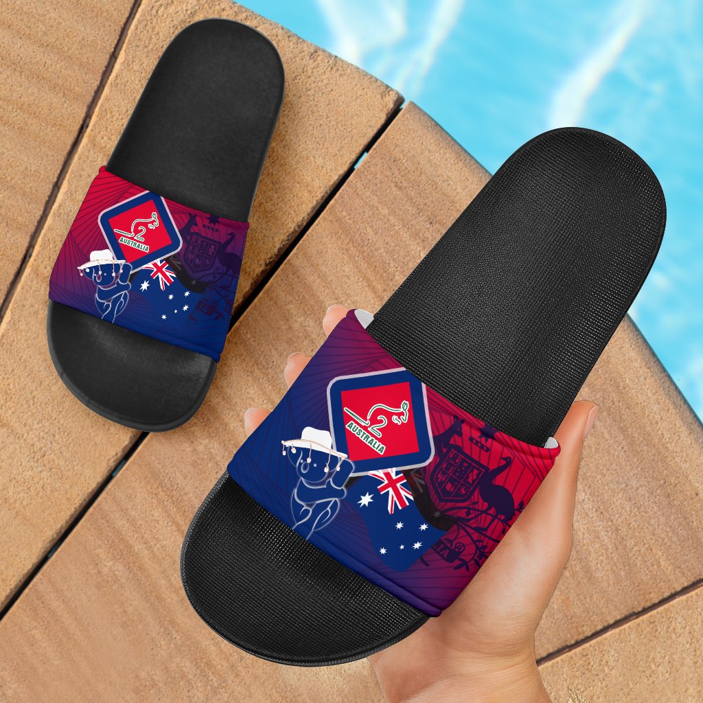 slide-sandals-aus-flag-and-coat-of-arms-with-kangaroo-and-koala-sign-black