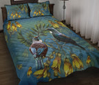 tui-bird-new-zealand-kowhai-quilt-bed-set