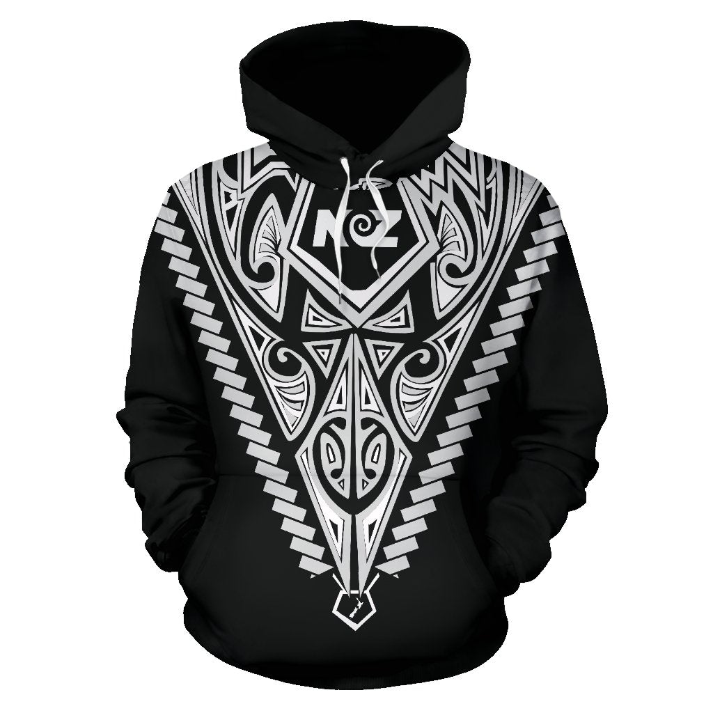 born-new-zealand-hoodie-polynesian-tattoo-white