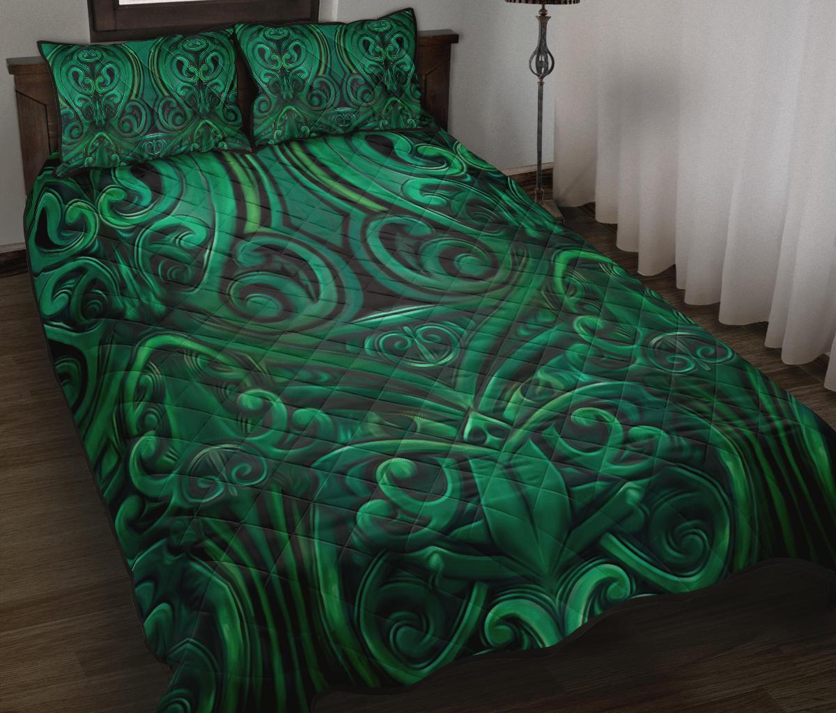 quilt-bed-set-nz-new-zealand-warriors-green