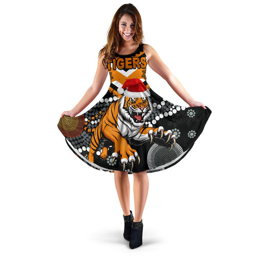 Wests Christmas Women's Dress Tigers Indigenous - Vibe Hoodie