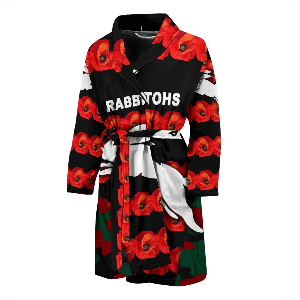 south-sydney-rabbitohs-mens-bath-robe-anzac-day-poppy-flower-vibes