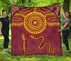 aboriginal-premium-quilt-aboriginal-snake-and-alligator