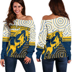 Brumbies Women's Off Shoulder Sweater - Vibe Hoodie