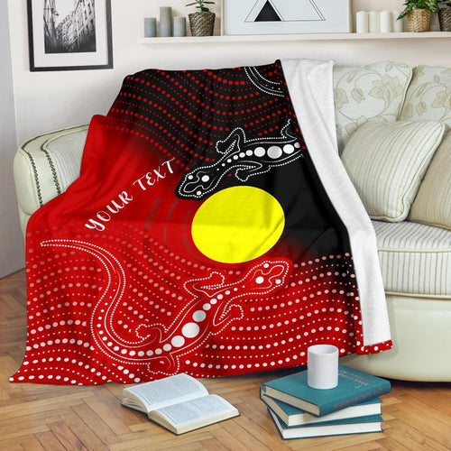 customaboriginal-premium-blanket-two-indigenous-lizard