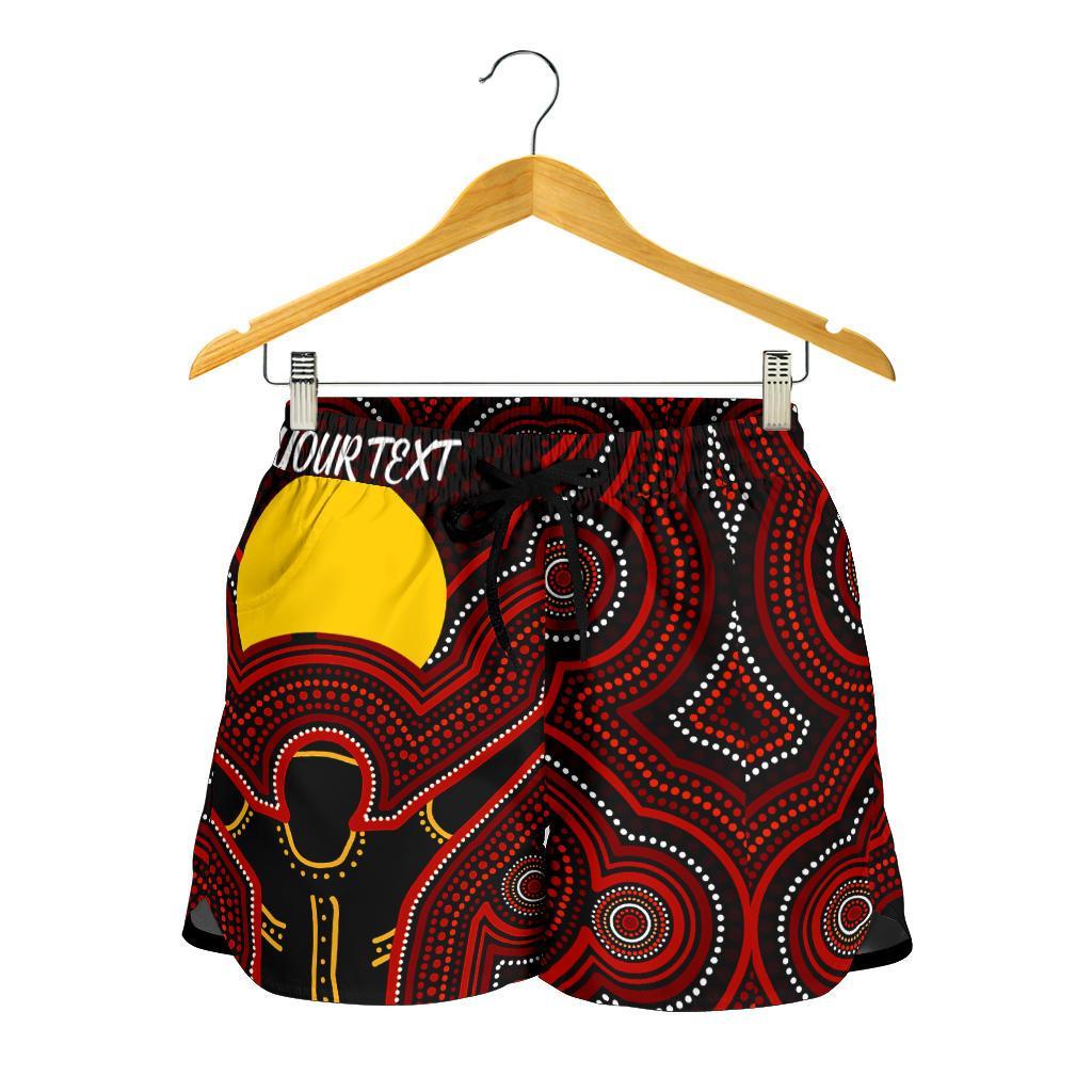 Aboriginal Personalised Women's Shorts  - The Sun Always Shines - Vibe Hoodie
