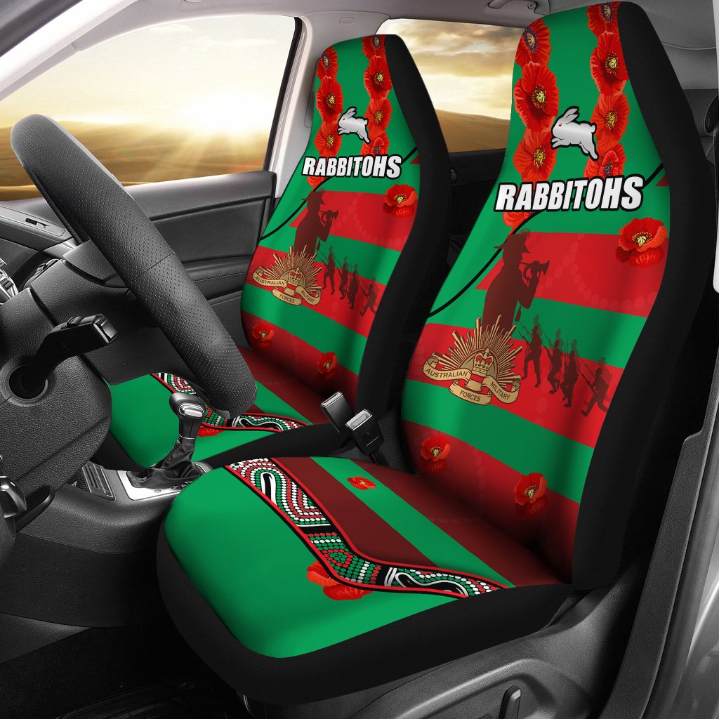 rabbitohs-anzac-day-car-seat-covers-rugby-south-sydney-indigenous-military