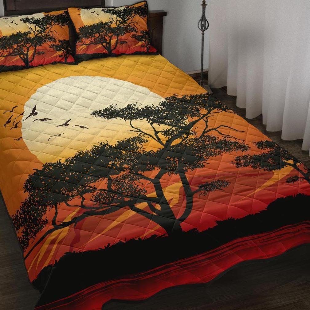 quilt-bed-set-sunset-and-tree-in-australia