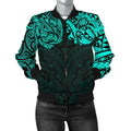 new-zealand-womens-bomber-jacket-maori-polynesian-tattoo-turquoise
