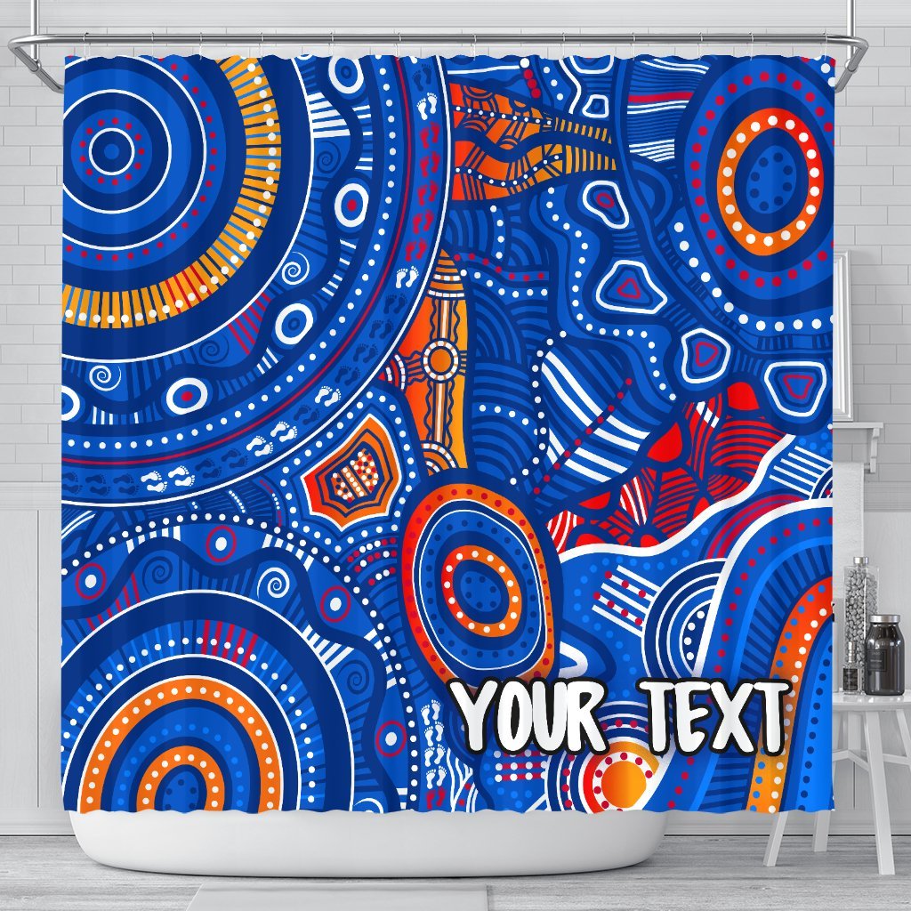 custom-text-aboriginal-shower-curtain-indigenous-footprint-patterns-blue-color