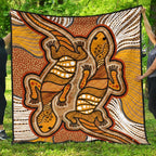 aboriginal-premium-quilt-indigenous-two-lizard-vintage-stye
