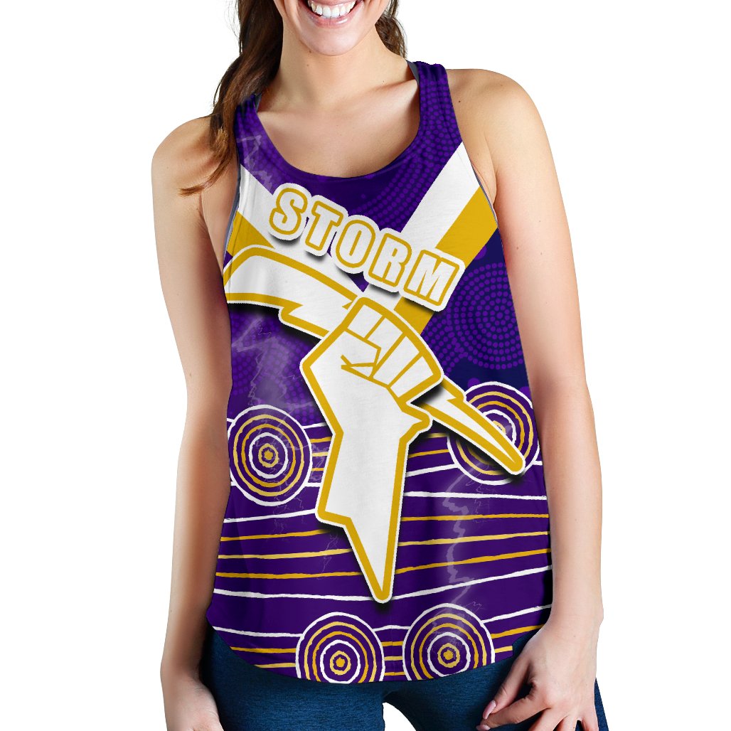 Storm Women Racerback Tank Indigenous Melbourne - Vibe Hoodie