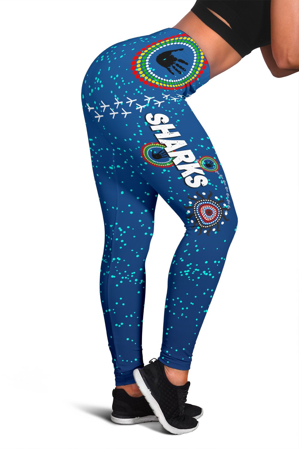 naidoc-sharks-women-leggings-cronulla-aboriginal-style