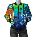 aboriginal-womens-bomber-jacket-indigenous-turtle-dot-painting-art