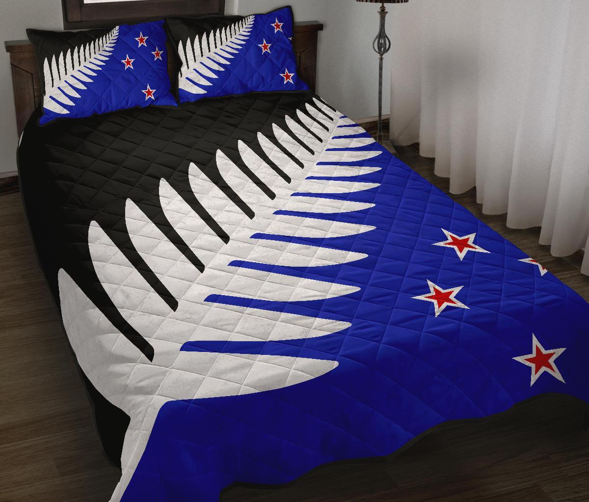 new-zealand-flag-silver-fern-black-white-blue-quilt-bedding-sets