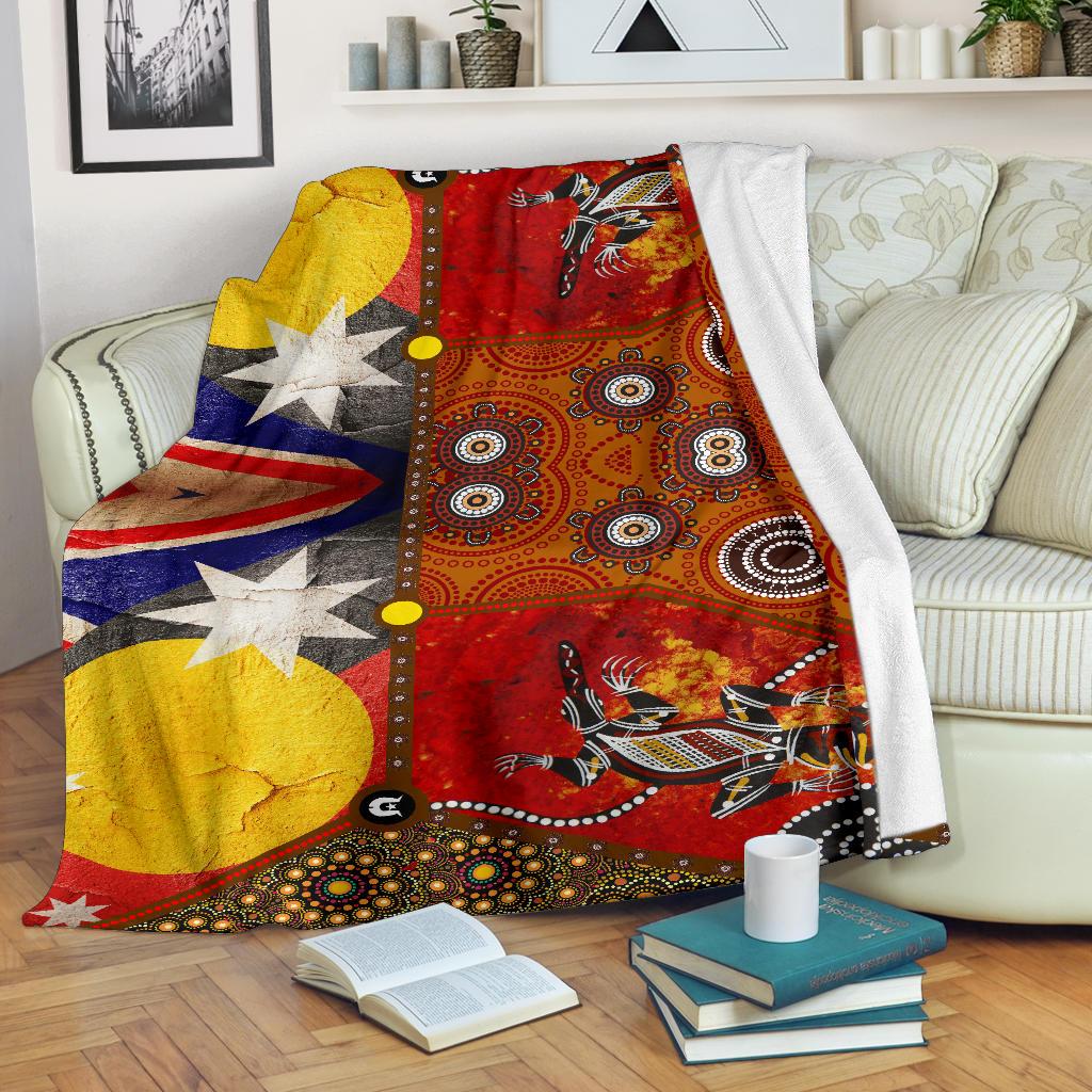 premium-blankets-aboriginal-dot-painting-flags-crocodile