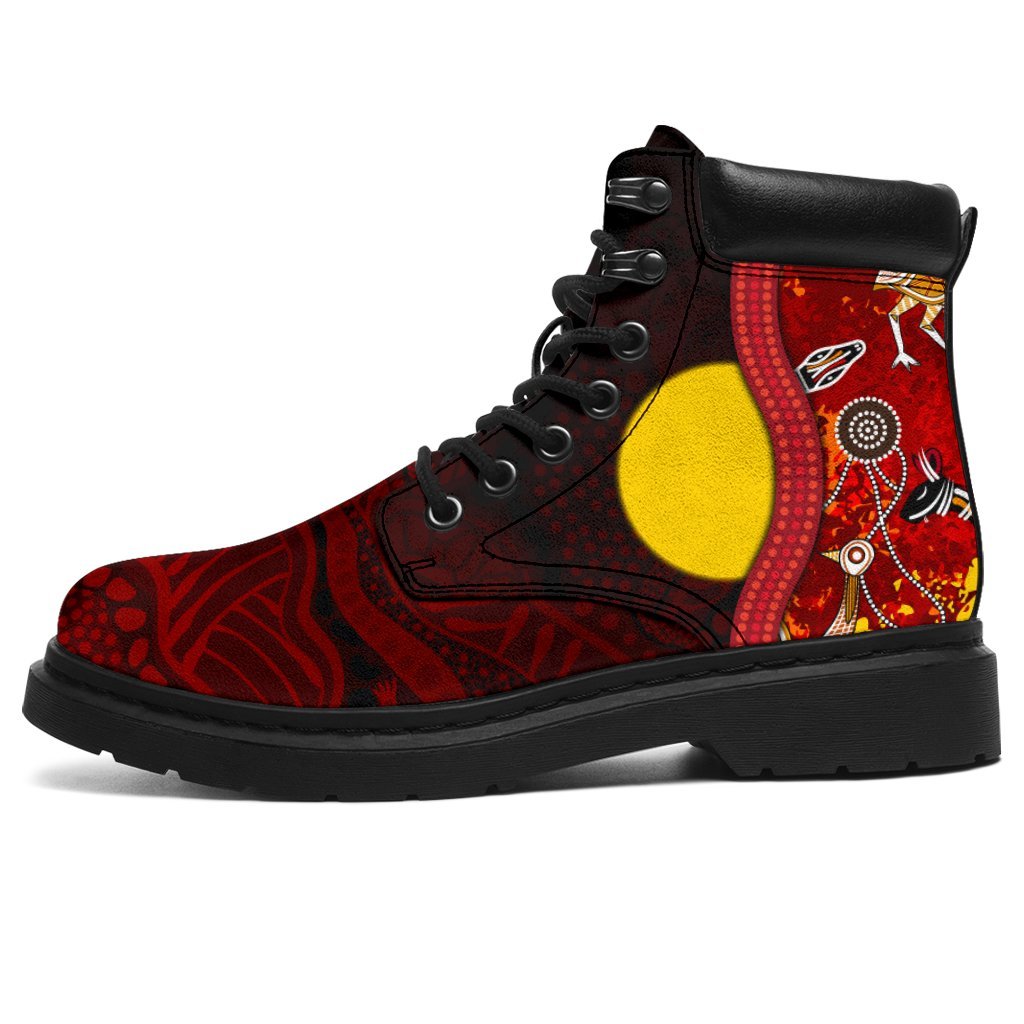 aboriginal-all-season-boots-red-indigenous-flag