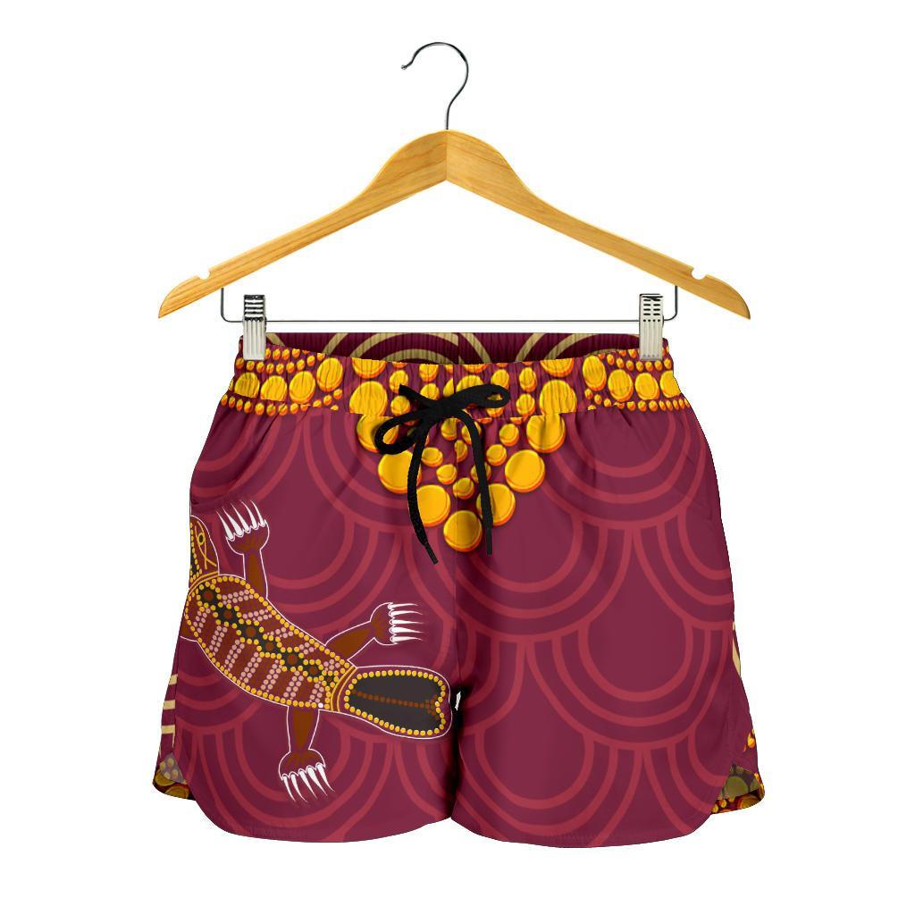 Aboriginal All Over Print Women's Shorts - Aboriginal Platypus - Vibe Hoodie