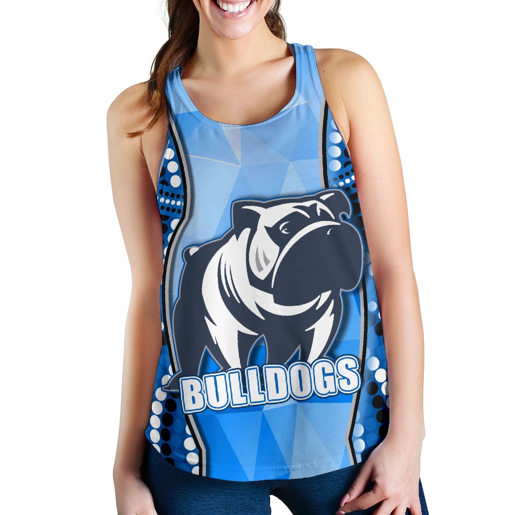Bulldogs Women's Racerback Tank Indigenous Snappy - Vibe Hoodie