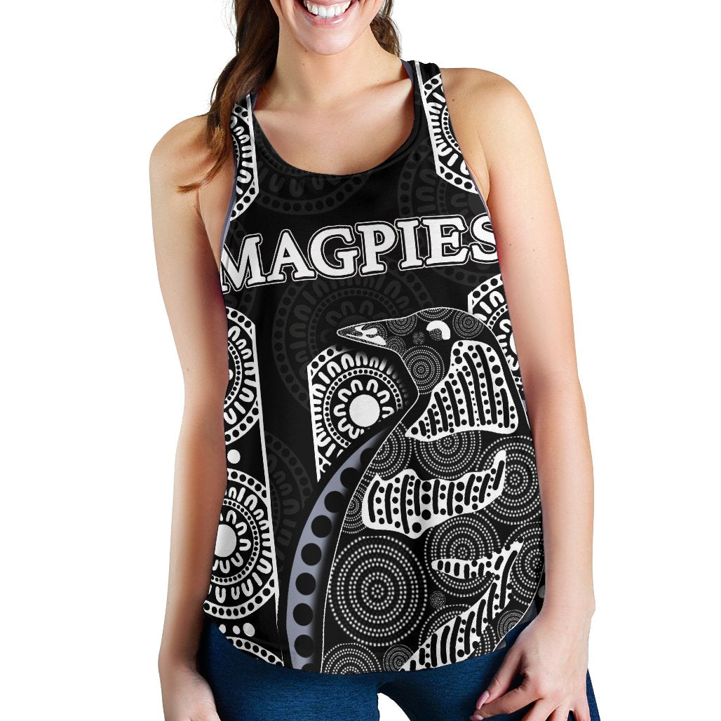Magpies Racerback Tank Aboriginal - Vibe Hoodie