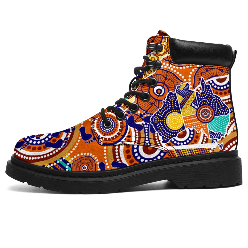 aboriginal-all-season-boots-australian-map-dot-painting