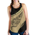 Paua Shell, Maori Silver Fern Women'S Racerback Tank - Vibe Hoodie