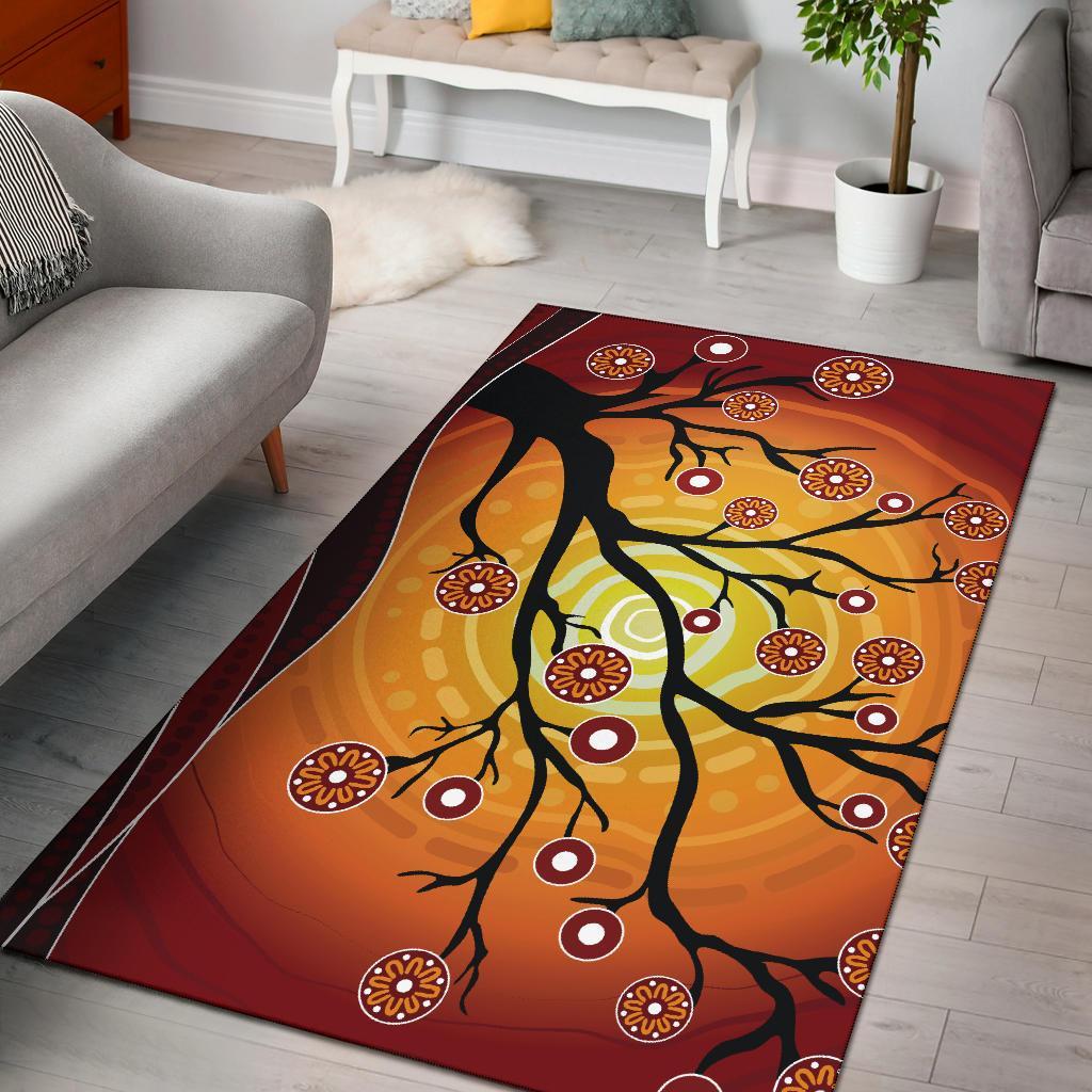 aboriginal-area-rug-tree-in-spring-season