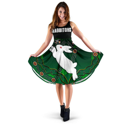 Rabbitohs Women's Dress Simple Indigenous - Vibe Hoodie