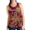Queensland Women Racerback Tank Maroons Indigenous - Vibe Hoodie
