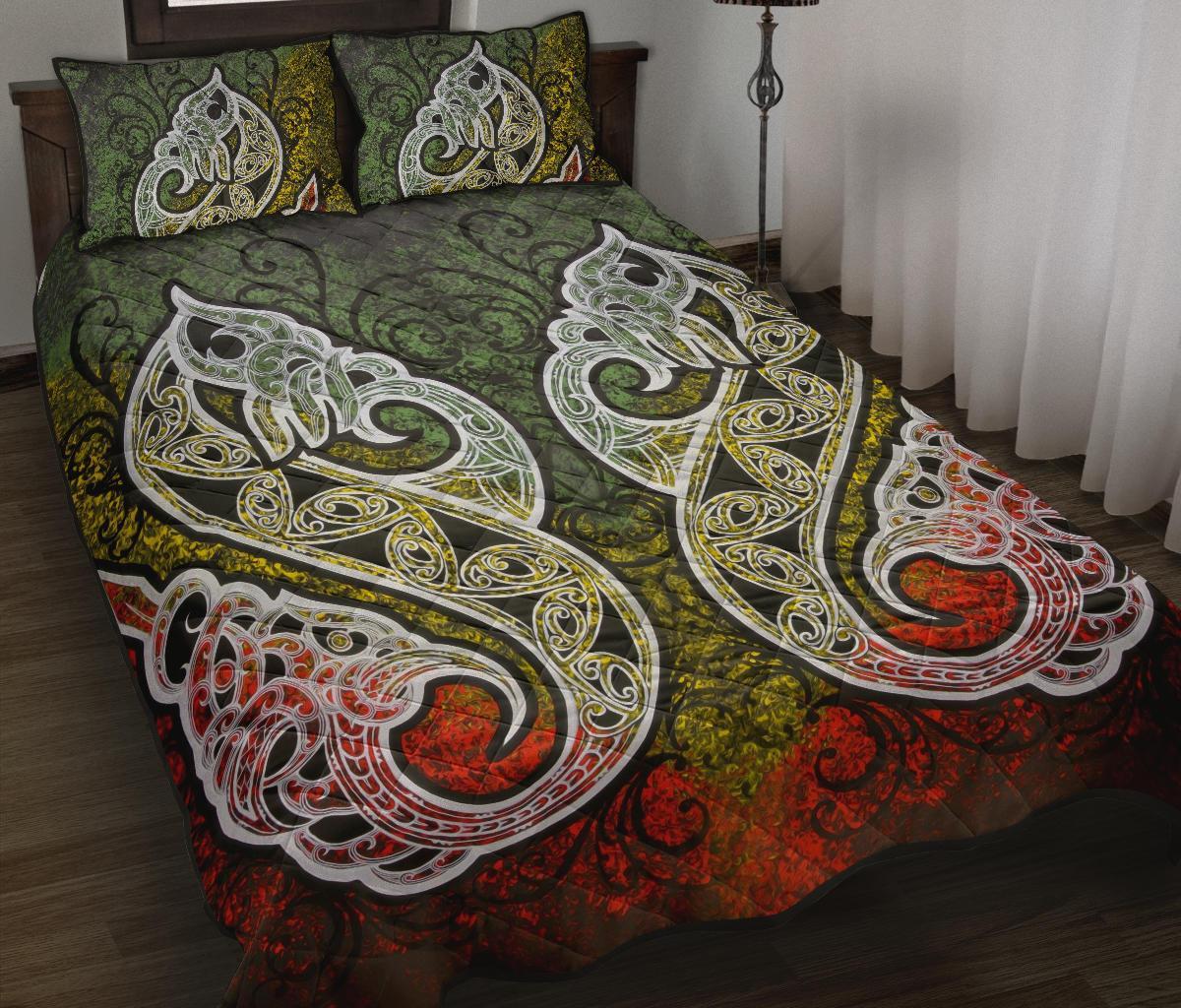 quilt-bed-set-nz-maori-manaia-painting