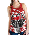 Sydney Women Racerback Tank Simple Indigenous Swans - Vibe Hoodie