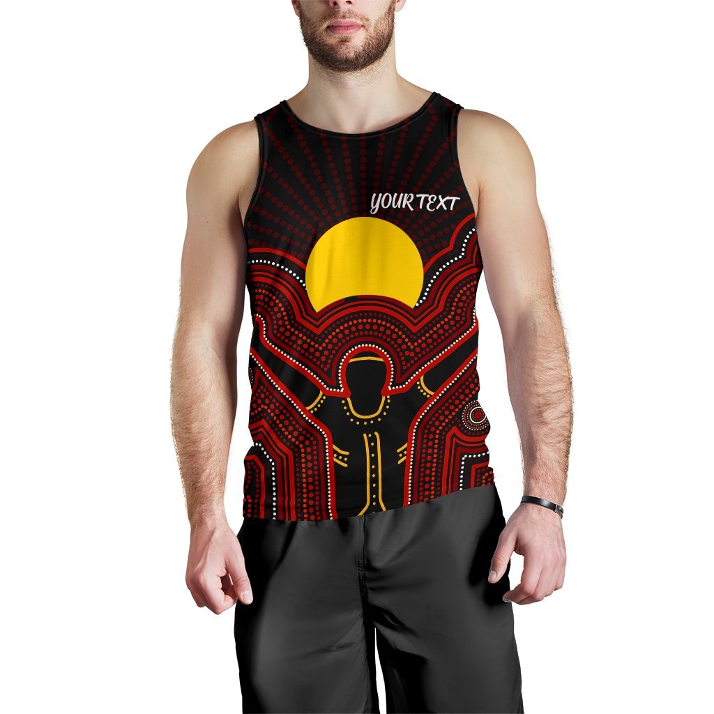 aboriginal-personalised-mens-tank-top-the-sun-always-shines