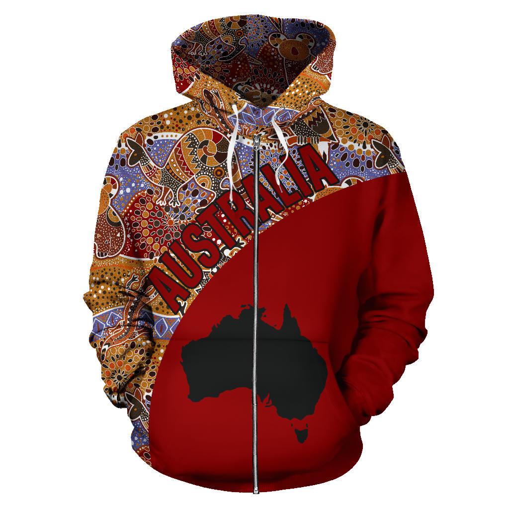 aboriginal-zip-up-hoodie-australia-map-kangaroo-patterns-koala