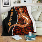 aboriginal-personalised-premium-blanket-indigenous-lizard-dreaming