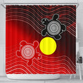 aboriginal-shower-curtain-indigenous-circle-dot-painting-style