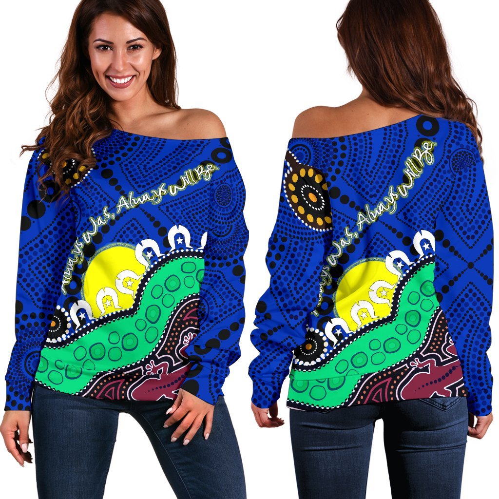 Off Shoulder Sweaters - Aboriginal Naidoc Week Style - Vibe Hoodie