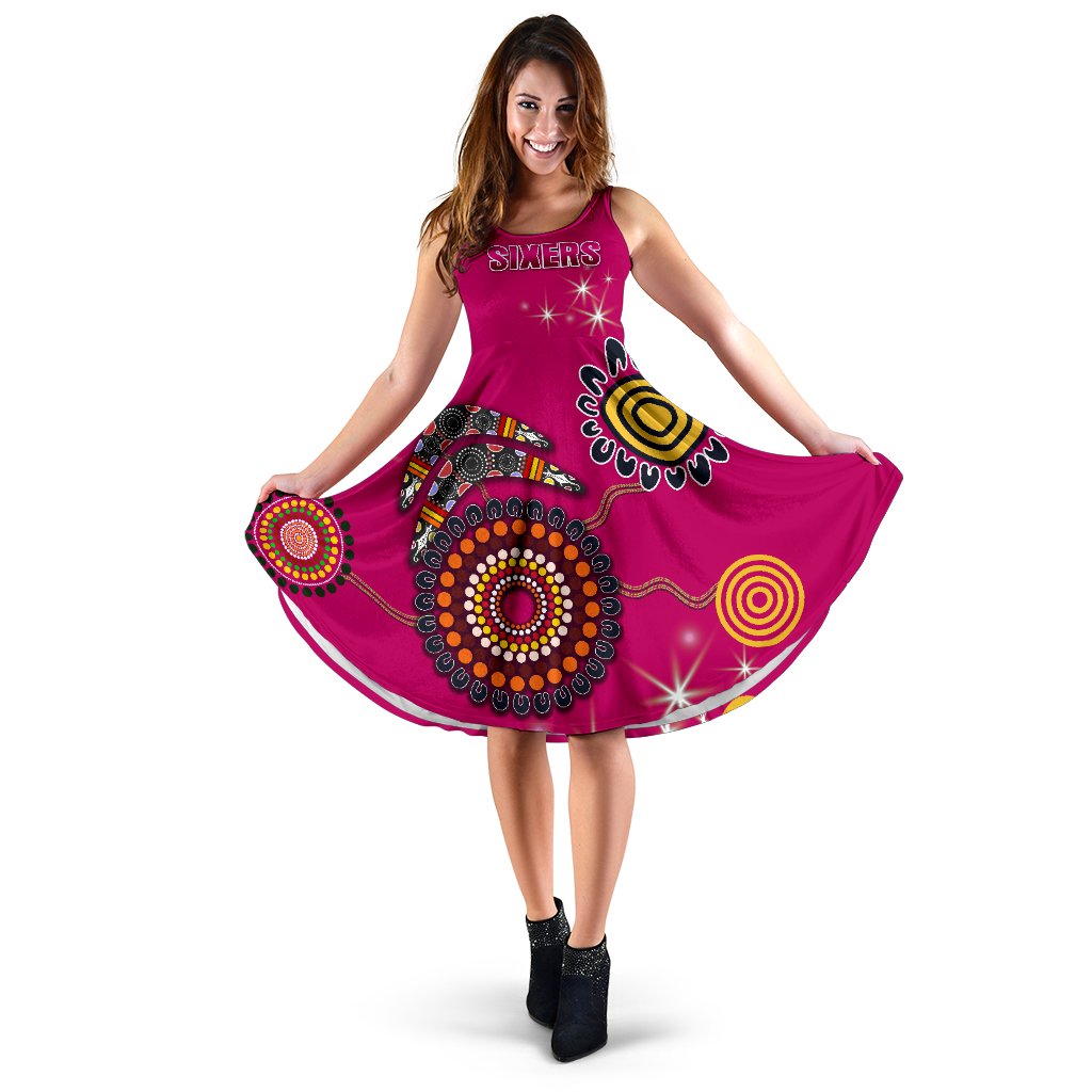 Sydney Women's Dress Sixers Indigenous - Magenta - Vibe Hoodie