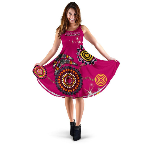Sydney Women's Dress Sixers Indigenous - Magenta - Vibe Hoodie